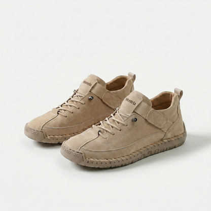Mila - bekväma stödsneakers med dragkedja - Khaki